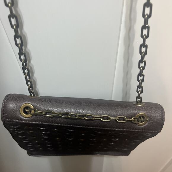 Frye Jade Leather Crossbody Or Double Chain Strap Shoulder Purse Brown MSRP $198 - Picture 16 of 16